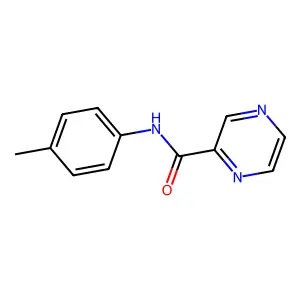 N-(4-methylphenyl)pyrazine-2-carboxamide structure