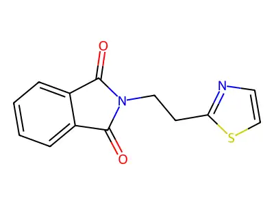 2-[2-(1,3-Thiazol-2-yl)ethyl]isoindole-1,3-dione structure