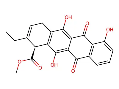 8,9-Dehydro-zeta-rhodomycinone structure