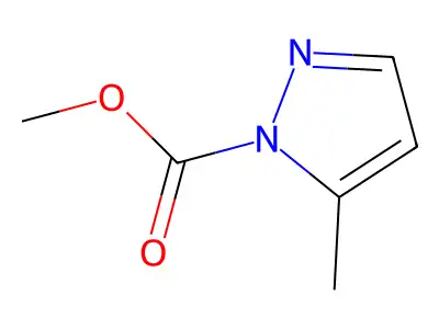 Methyl 5-methyl-1H-pyrazole-1-carboxylate structure