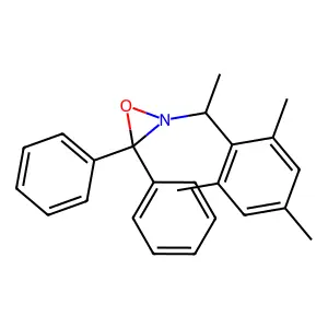 3,3-Diphenyl-2-[1-(2,4,6-trimethylphenyl)ethyl]oxaziridine structure