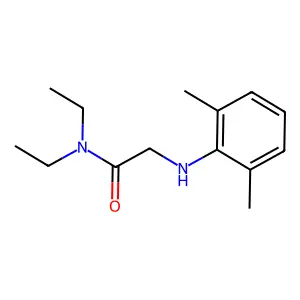 N,N-二乙基-2-(2,6-二甲苯氨基)乙酰胺 structure