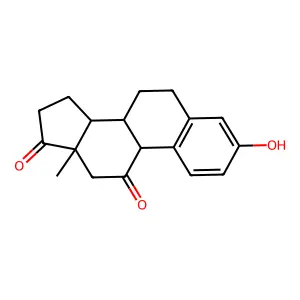 3-Hydroxy-9 beta-estra-1,3,5(10)-triene-11,17-dione structure