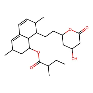 洛伐他汀 structure