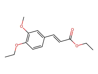 Ethyl 3-(4-ethoxy-3-methoxy-phenyl)prop-2-enoate structure