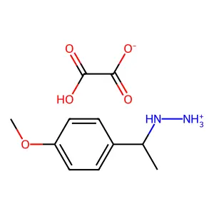 Hydrazine, (p-methoxy-alpha-methylbenzyl)-, oxalate structure