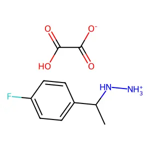Hydrazine, (p-fluoro-alpha-methylbenzyl)-, oxalate structure