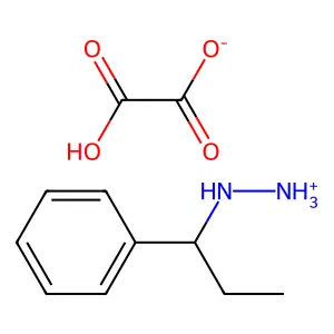 Oxalic acid--(1-phenylpropyl)hydrazine (1/1) structure