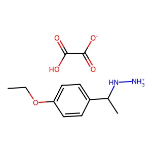 Hydrazine, (p-ethoxy-alpha-methylbenzyl)-, oxalate structure