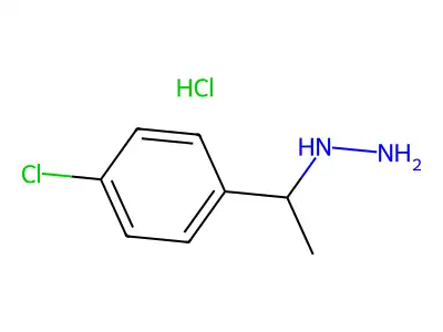 (1-(4-Chlorophenyl)ethyl)hydrazine hydrochloride structure