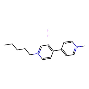 4,4'-Bipyridinium, 1-methyl-1'-pentyl-, diiodide structure