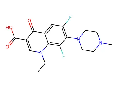 8-Fluoropefloxacin structure