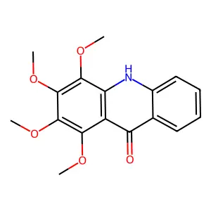 9(10H)-Acridinone, 1,2,3,4-tetramethoxy- structure