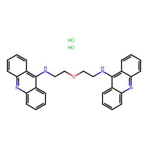 9-Acridinamine, N,N'-(oxydi-2,1-ethanediyl)bis-, dihydrochloride structure