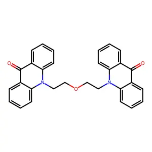 9(10H)-Acridinone, 10,10'-(oxydi-2,1-ethanediyl)bis- structure