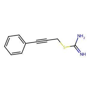 3-Phenylprop-2-yn-1-yl carbamimidothioate structure