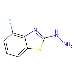 4-Fluoro-2-hydrazinyl-1,3-benzothiazole structure