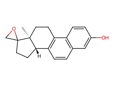 Spiro(estra-1,3,5(10),6,8-pentaene-17,2'-oxiran)-3-ol structure