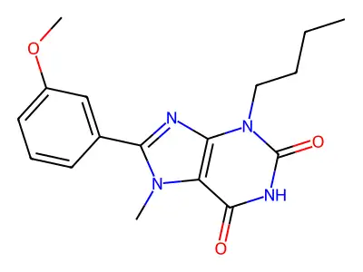 3-Butyl-8-(3-methoxyphenyl)-7-methylpurine-2,6-dione structure