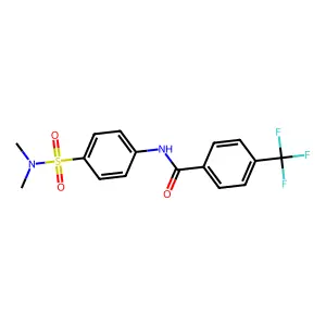 N-[4-(dimethylsulfamoyl)phenyl]-4-(trifluoromethyl)benzamide structure