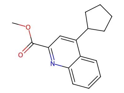 Methyl 4-cyclopentylquinoline-2-carboxylate structure