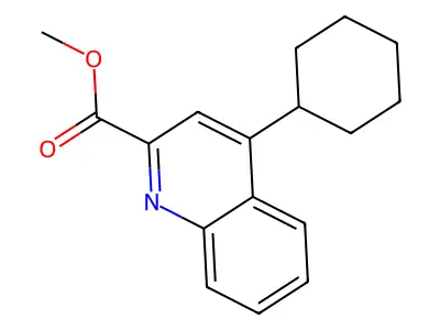 Methyl 4-cyclohexylquinoline-2-carboxylate structure