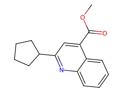 Methyl 2-cyclopentylquinoline-4-carboxylate structure