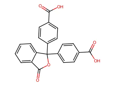 Benzoic acid, 4,4'-(3-oxo-1(3H)-isobenzofuranylidene)bis- structure