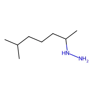 Hydrazine, 1-(1,5-dimethylhexyl)- structure