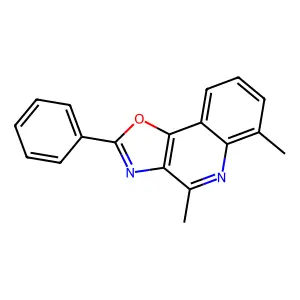 4,6-Dimethyl-2-phenyl-[1,3]oxazolo[4,5-c]quinoline structure