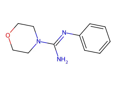 N'-phenylmorpholine-4-carboximidamide structure