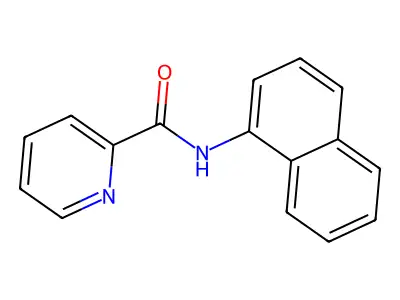 N-1-Naphthalenyl-2-pyridinecarboxamide structure