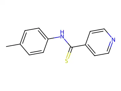 N-(4-methylphenyl)pyridine-4-carbothioamide structure
