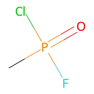 Methylphosphonyl chlorofluoride structure