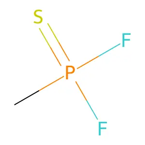Methylphosphonothiodifluoride structure