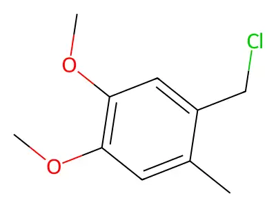 1-(Chloromethyl)-4,5-dimethoxy-2-methylbenzene structure
