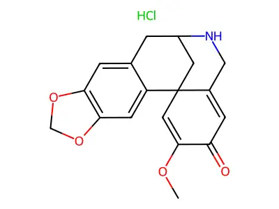 C18H17NO4.ClH.1/2H2O structure