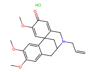 3H-7,12b-Methanodibenz(c,e)azocin-3-one, 5,6,7,8-tetrahydro-2,10,11-trimethoxy-6-(2-propenyl)-, hydrochloride, (+-)- structure
