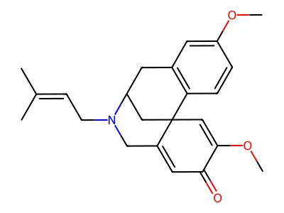 3H-7,12b-Methanodibenz(c,e)azocin-3-one, 5,6,7,8-tetrahydro-2,10-dimethoxy-6-(3-methyl-2-butenyl)-, (+-)- structure