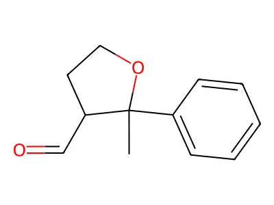 2-Methyl-2-phenyloxolane-3-carbaldehyde structure