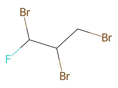 1,2,3-Tribromo-1-fluoropropane structure
