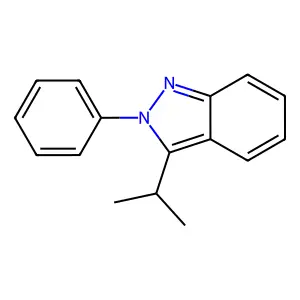 2H-Indazole, 3-(1-methylethyl)-2-phenyl- structure