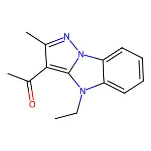 1-(4-Ethyl-2-methylpyrazolo[1,5-a]benzimidazol-3-yl)ethanone structure