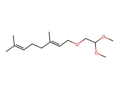 1-(2,2-Dimethoxyethoxy)-3,7-dimethylocta-2,6-diene structure