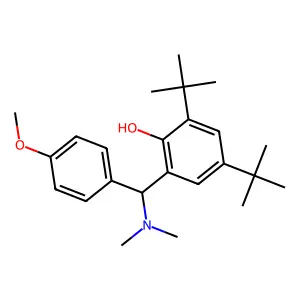 2,4-Ditert-butyl-6-[dimethylamino-(4-methoxyphenyl)methyl]phenol structure