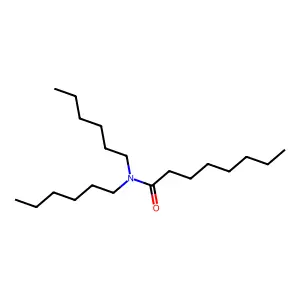 Octanamide, N,N-dihexyl- structure