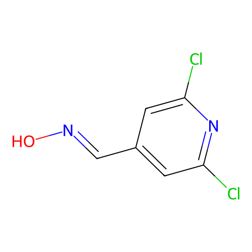 2,6-Dichloroisonicotinaldehydeoxime structure
