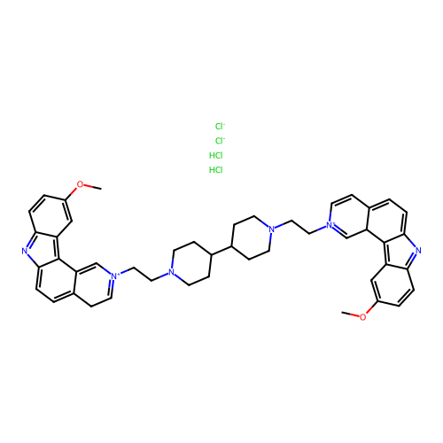 Ditercalinium chloride dihydrochloride structure