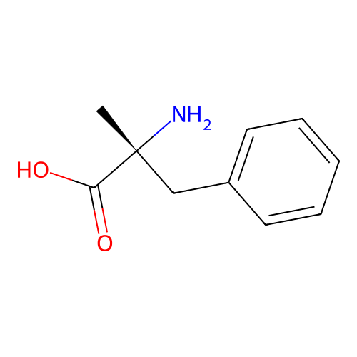 alpha-Methyl-D-phenylalanine structure