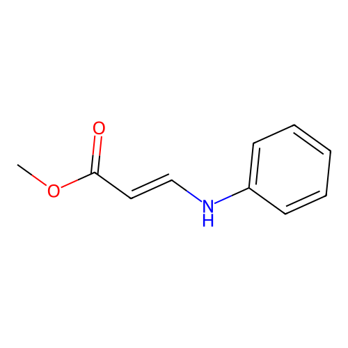 (E)-methyl 3-(phenylamino)acrylate structure